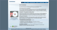 Desktop Screenshot of biofeldtest.de